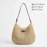 Cátia - Bolsa de Palha Elegante