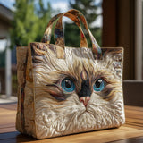 Mala Artesanal - Gato Branco Olhos Azuis