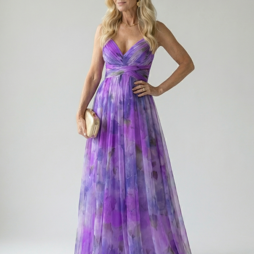 Catarina - Vestido Maxi Suave Envolvente