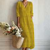 Rosa - Vestido Midi de Verão