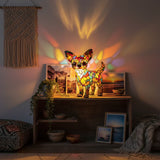 Lâmpada Chihuahua Decorativa Vitral