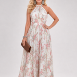 Sofia - Vestido Midi em Tule Floral