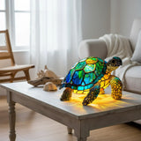 Lâmpada Decorativa Vitral Esmeralda Artesanal