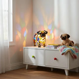 Lâmpada Pug Decorativa Vitral Cão