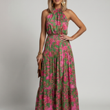 Gabriela - Vestido Midi com Alças Drapejadas