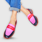Mocassins Bicolor Contraste Mulher | Modernos Primavera 2026