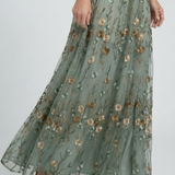 Sara - Vestido Maxi Halter Floral Fluido