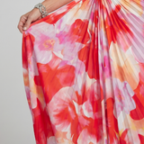 Leonor - Vestido Midi com Corpete Plissado de Um Ombro