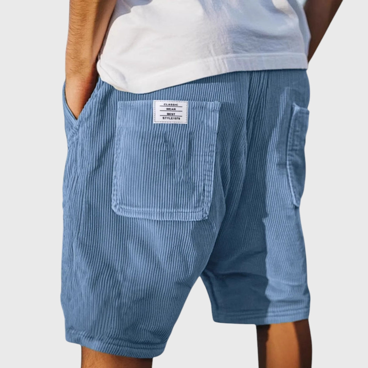 Pedro - Calças Curtas Elegantes de Veludo
