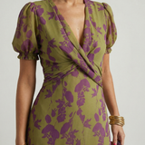 Carolina - Vestido Midi Floral Relaxado