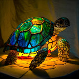 Lâmpada Decorativa Vitral Esmeralda Artesanal