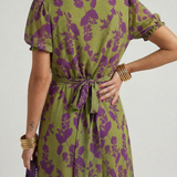 Carolina - Vestido Midi Floral Relaxado
