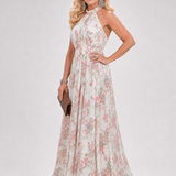 Sofia - Vestido Midi em Tule Floral