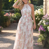 Sofia - Vestido Midi em Tule Floral