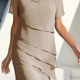 Leonor - Vestido Elegante com Folhos