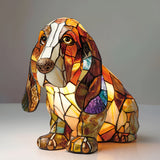 Lâmpada Cão Decorativa Vitral Presente