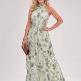 Sofia - Vestido Midi em Tule Floral