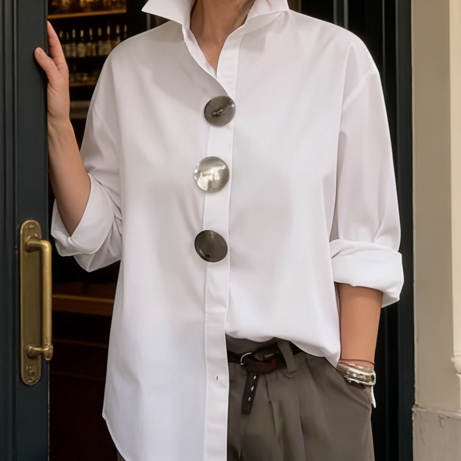 Rosa - Blusa com Botões
