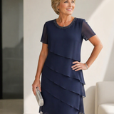 Leonor - Vestido Elegante com Folhos