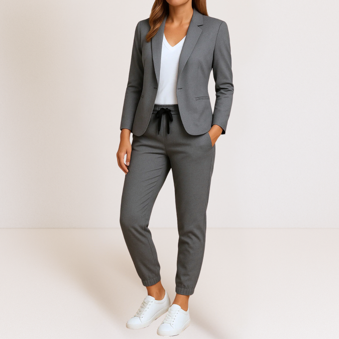 Mónica - Elegância Moderna em um Conjunto Confortável