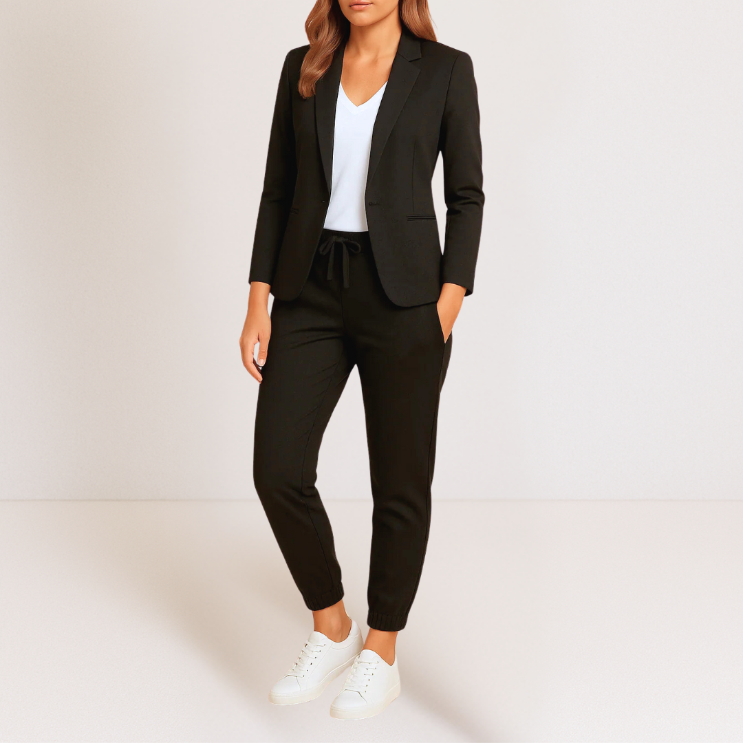 Mónica - Elegância Moderna em um Conjunto Confortável