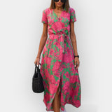 Beatriz | Vestido Elegante Estampado Verão
