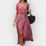 Beatriz | Vestido Elegante Estampado Verão