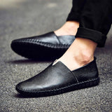 Mocassins de Couro Respirável
