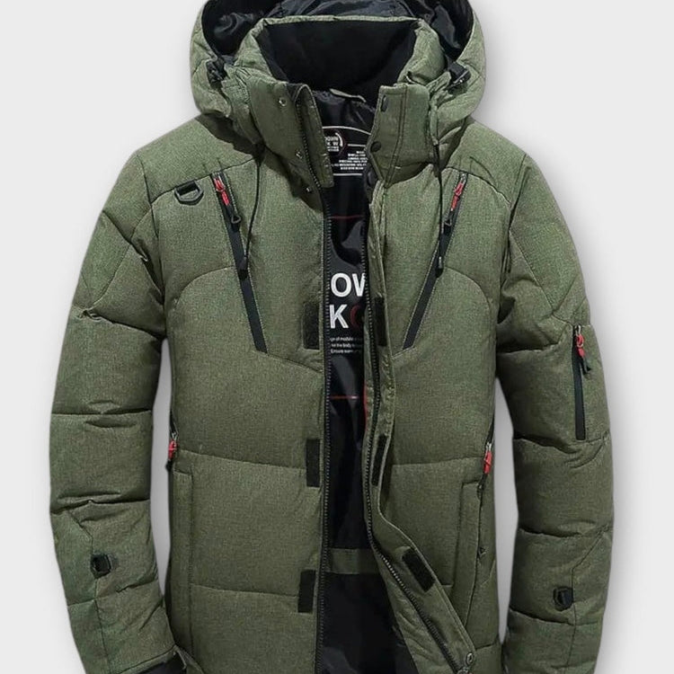 Arktis Pro™ | Parka de Inverno Masculina Sólida