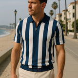 Bo™ | Polo Listrado Marinho