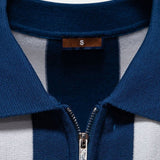 Bo™ | Polo Listrado Marinho