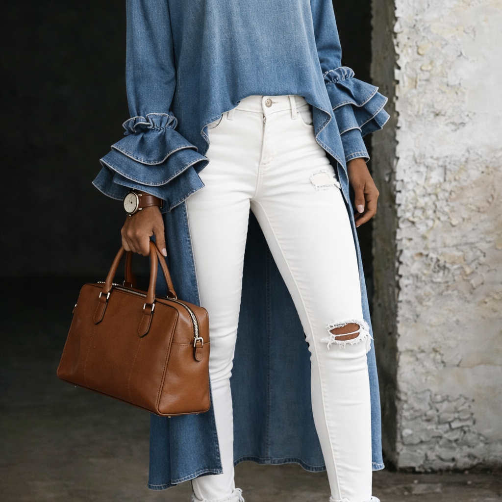Mariana - Camisa de Ganga Casual