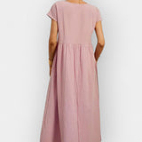 Eduarda | Vestido de Algodão Leve Vermelho