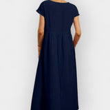 Eduarda | Vestido de Algodão Leve Vermelho