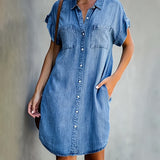 Olívia - Vestido Camisa de Ganga