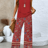 Glória | Conjunto Boho Estampado Verão