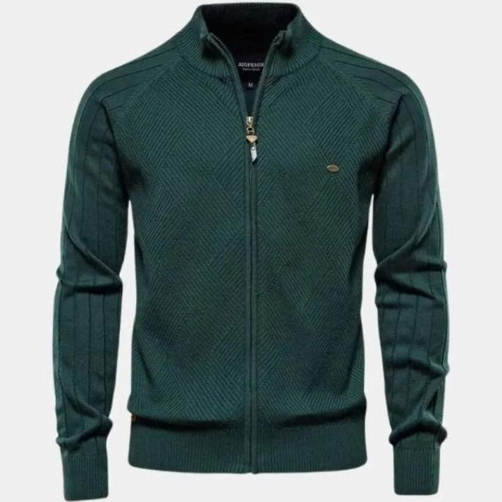 Jacquard™ | Cardigan de Malha com Fecho