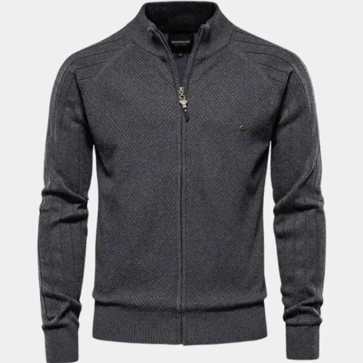 Jacquard™ | Cardigan de Malha com Fecho