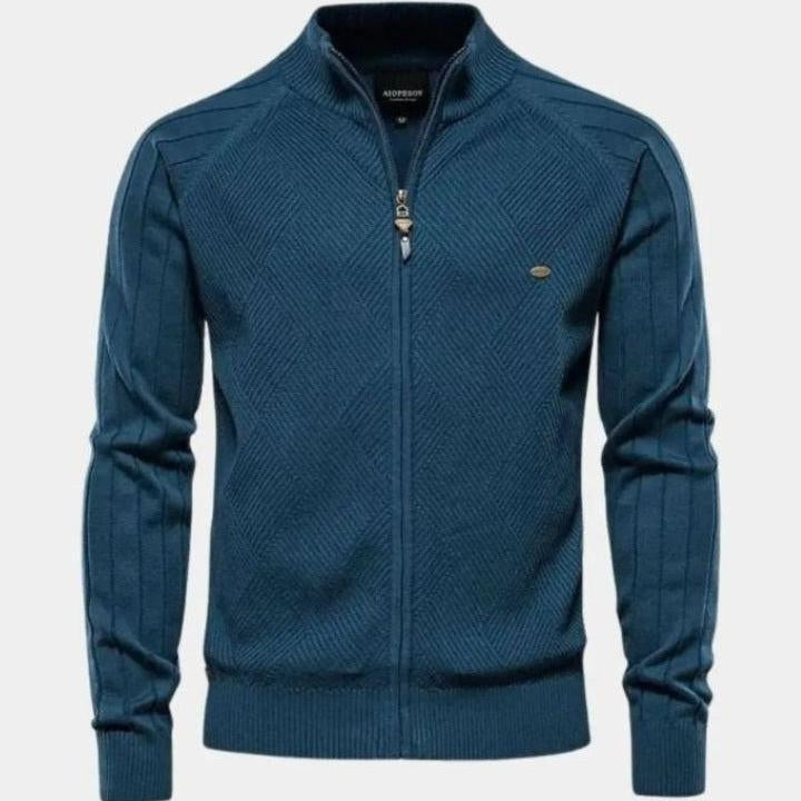 Jacquard™ | Cardigan de Malha com Fecho