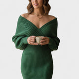 Klara™ | Vestido Elegante de Envelope com Decote em V
