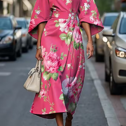 Filomena - Vestido Floral Elegante