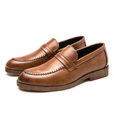 Mocassins de Vestuário em Couro
