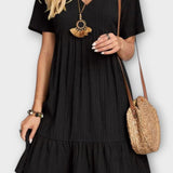 Mariana | Vestido Boho Lilás de Verão