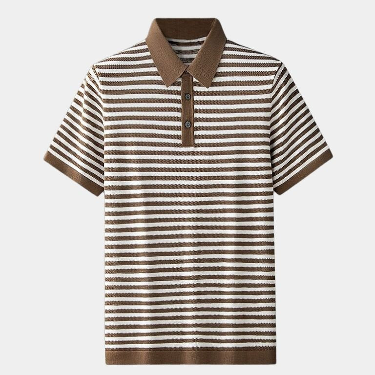 Malthe™ | Polo Clássica Listrada