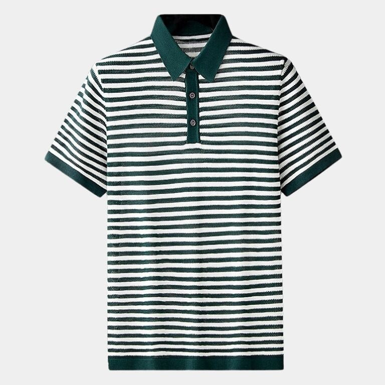 Malthe™ | Polo Clássica Listrada