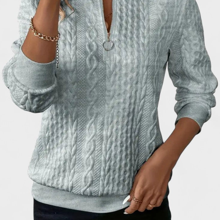 Nela™ | Sweatshirt com fecho para mulheres