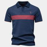 Niels™ | Polo Stribet Savanna