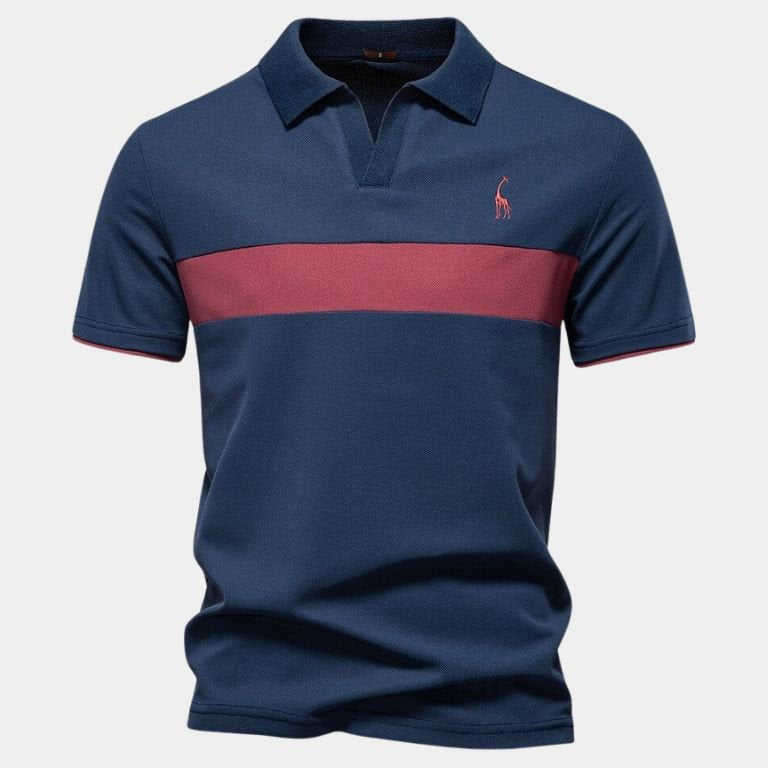 Niels™ | Polo Stribet Savanna