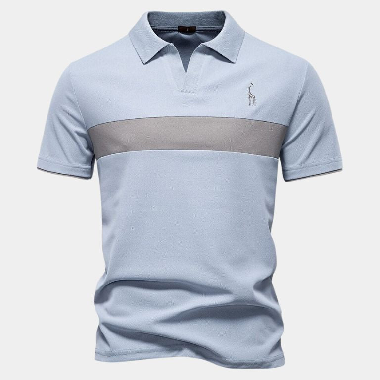 Niels™ | Polo Stribet Savanna