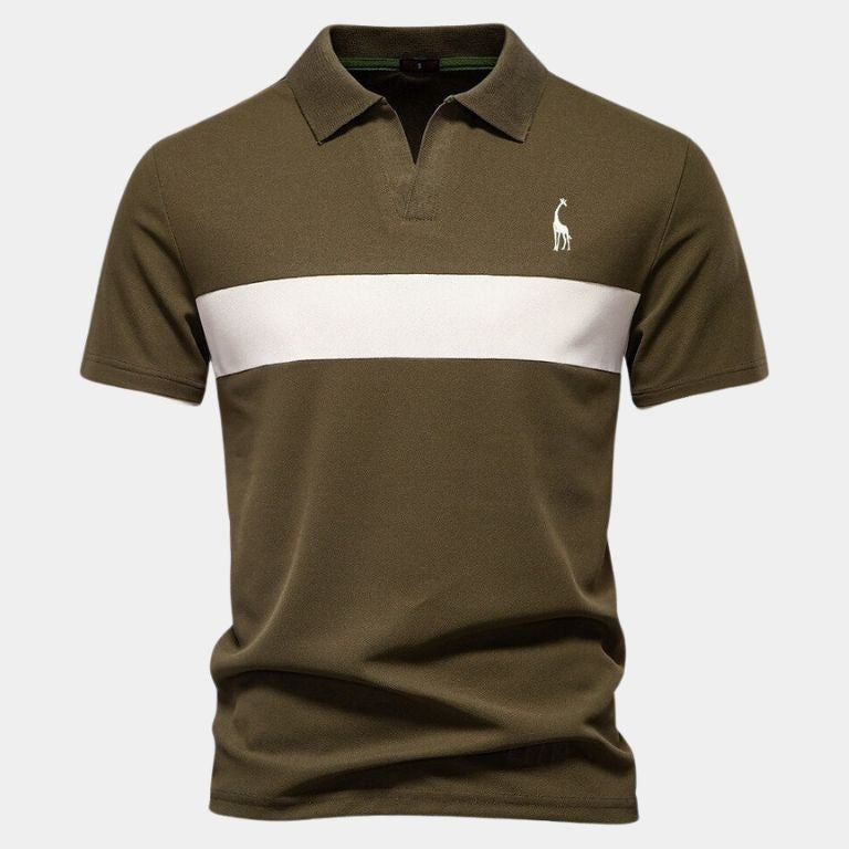 Niels™ | Polo Stribet Savanna